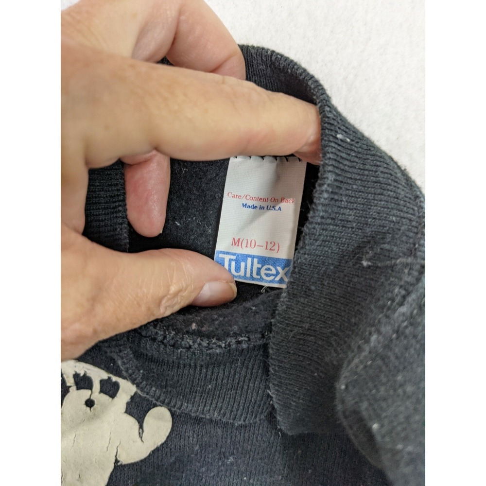 Tultex Halloween Ghost Sweatshirt M 10 / 12 Sweatpants S 6 / 8 Set Black - Picture 7 of 11